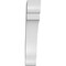 Ekena Millwork 5 1/2-in. W x 22-in. D x 30-in. H Olympic Architectural Grade PVC Knee Brace BRCP055X22X30OLY - alternate 6